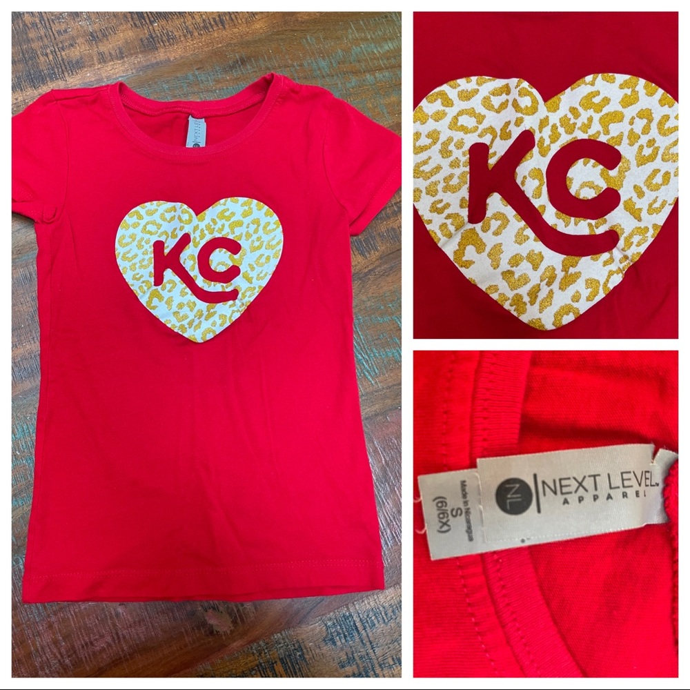 Used Small (6-6x) red KC shirt.